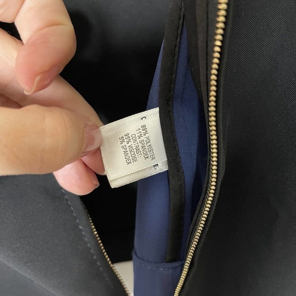 St. John Gold Label Jacket Light Weight Zip Up Blue Black Neon M EUC - Picture 7 of 7